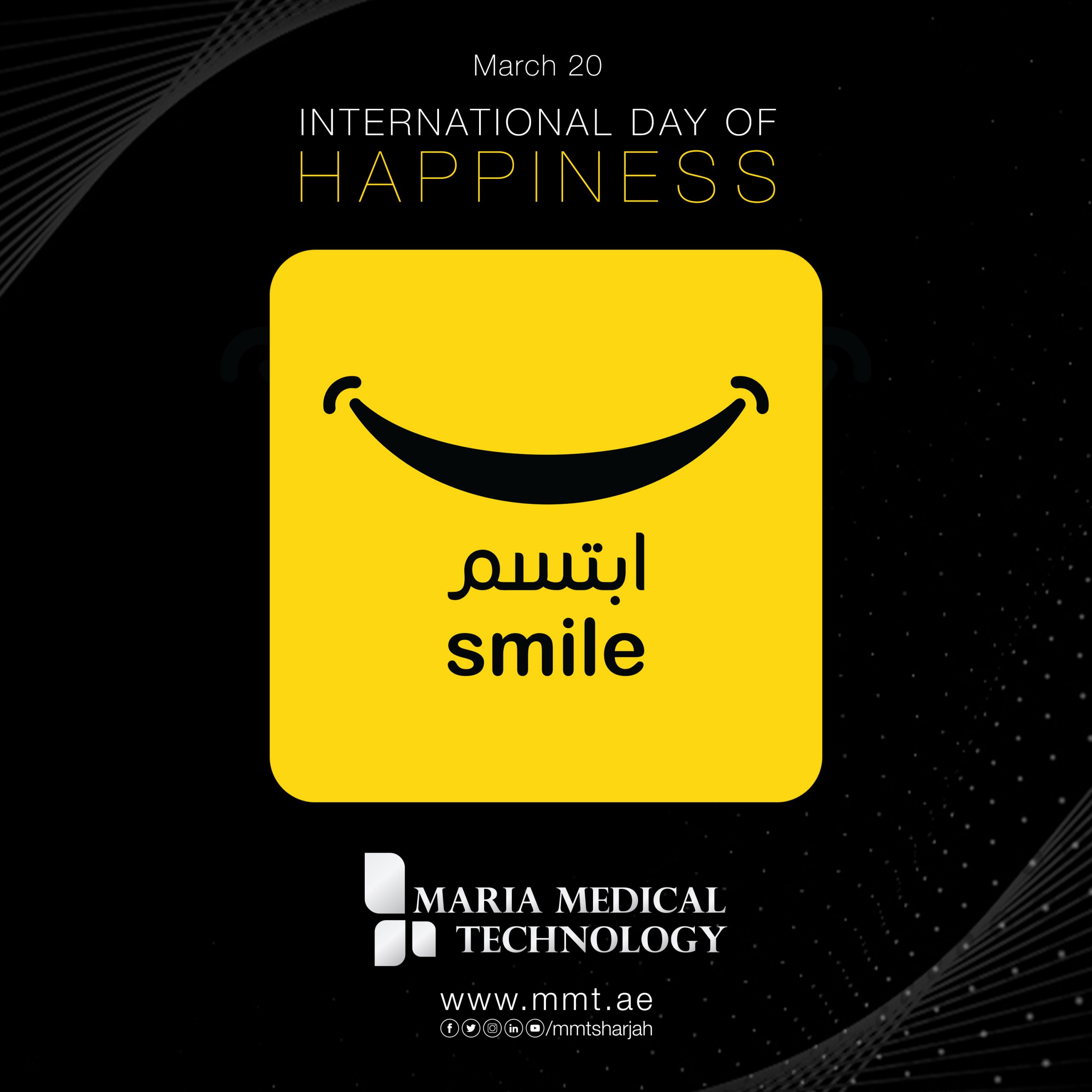 happiness day | AI in Sharjah | Artificial Intelligence in Sharjah | Artificial intelligence in uae | Robotics in Sharjah | Medical | technology | cobots | Robotics | Aesthetics | Machines | aesthetic | robotic arm | MMT Sharjah |healthcare robots