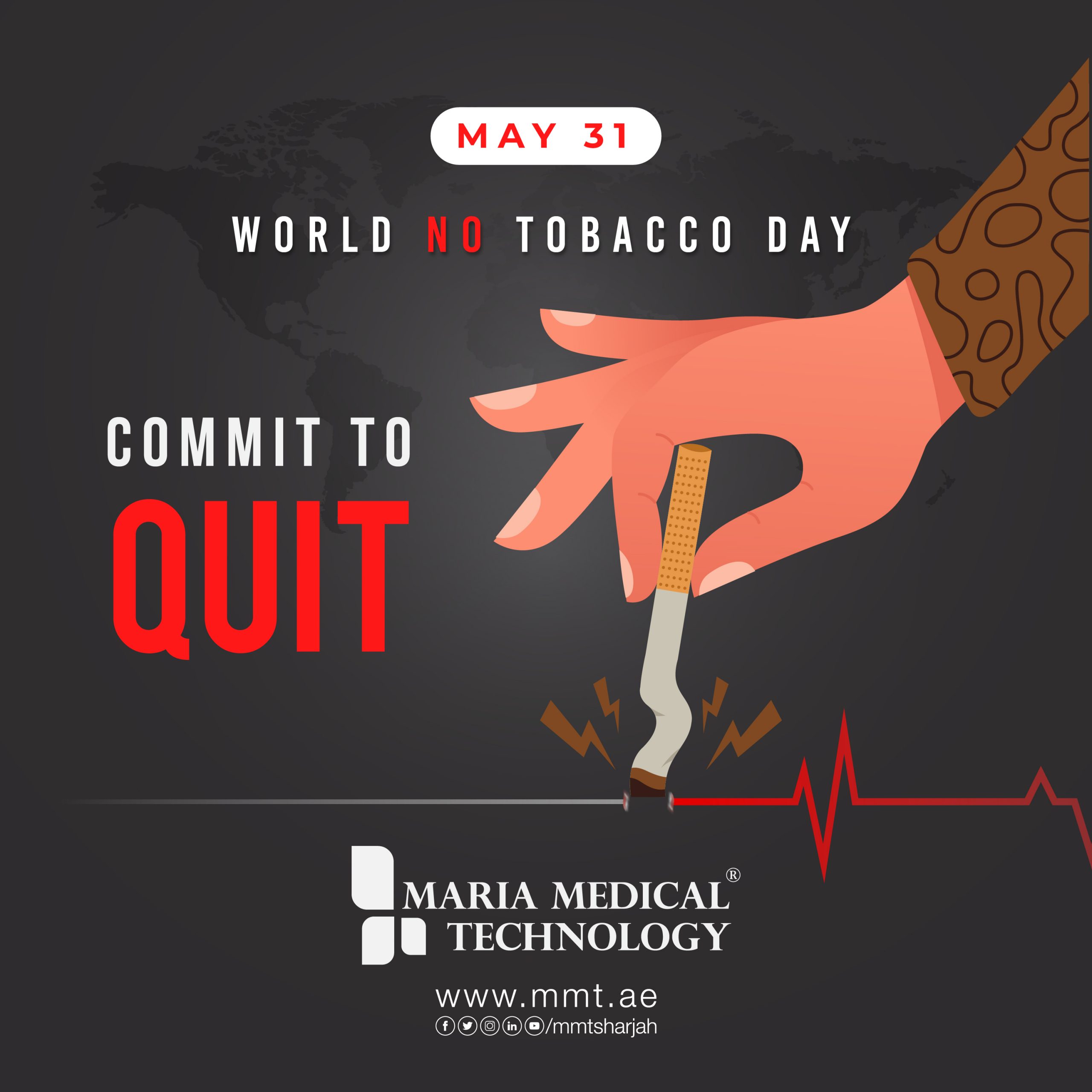 no tobacco day | no tobacco | AI in Sharjah | Artificial Intelligence in Sharjah | Artificial intelligence in uae | Robotics in Sharjah | Maria medical technology | cobots | Robotics | Aesthetics | Machines | aesthetic | robotic arm | medical | technology