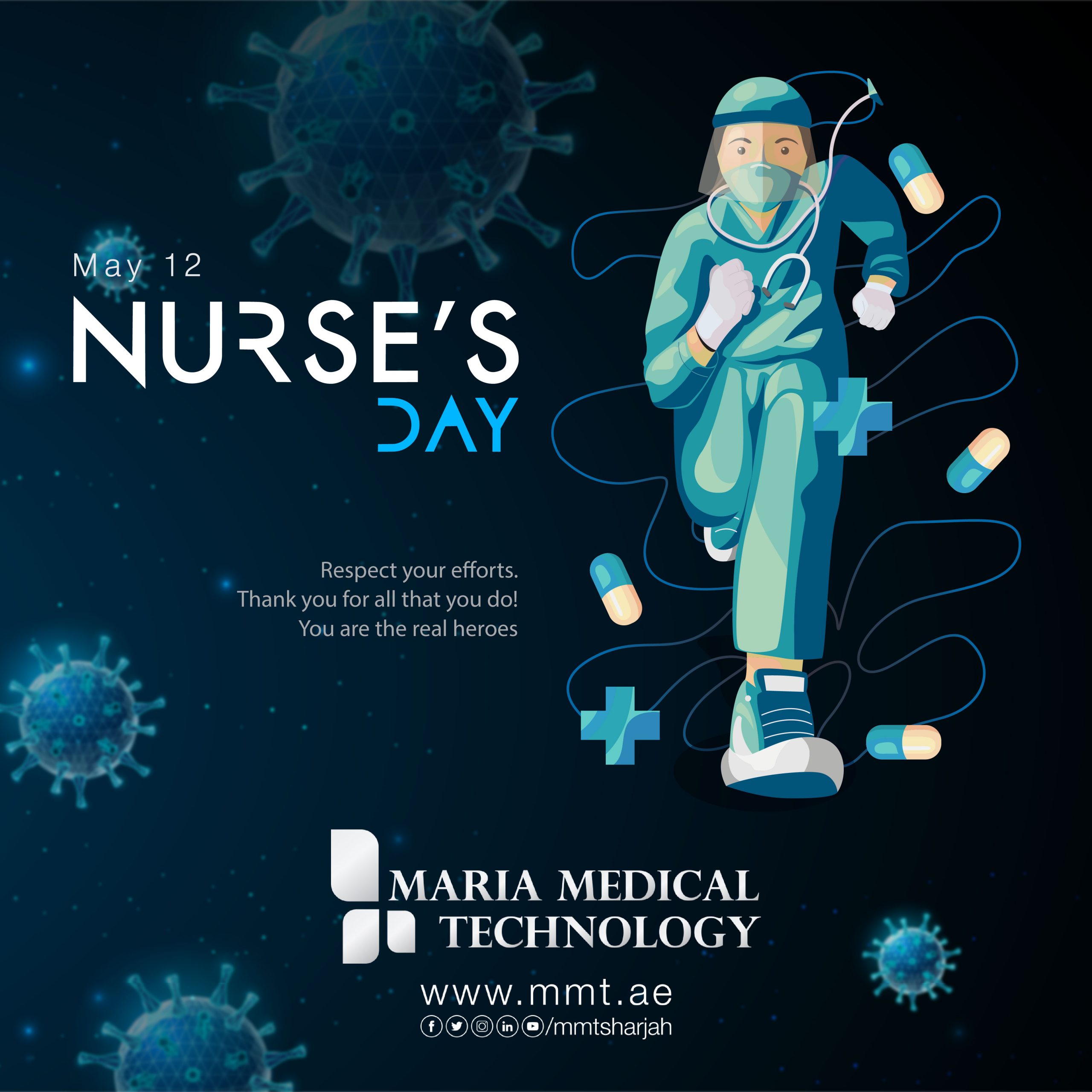 Nurse's day | AI in Sharjah | Artificial Intelligence in Sharjah | Artificial intelligence in uae | Robotics in Sharjah | Medical | technology | cobots | Robotics | Aesthetics | Machines | aesthetic | robotic arm | MMT Sharjah |healthcare robots